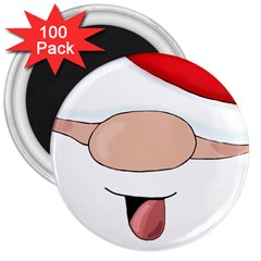 Santa  3  Magnets (100 Pack) by Valentinaart