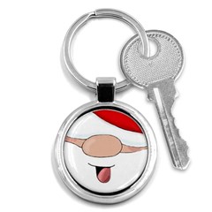 Santa  Key Chains (round)  by Valentinaart