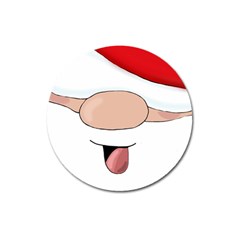 Santa  Magnet 3  (round) by Valentinaart