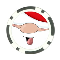 Santa  Poker Chip Card Guard by Valentinaart