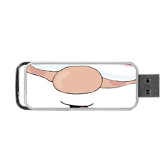 Santa  Portable Usb Flash (one Side) by Valentinaart