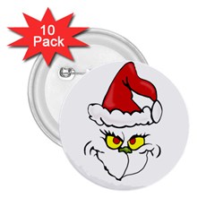 Grinch 2 25  Buttons (10 Pack)  by Valentinaart