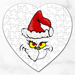 Grinch Jigsaw Puzzle (heart) by Valentinaart