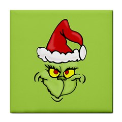 Grinch Tile Coasters by Valentinaart