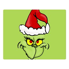 Grinch Double Sided Flano Blanket (large)  by Valentinaart