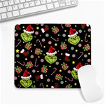 Grinch pattern Large Mousepads Front