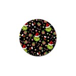 Grinch pattern Golf Ball Marker (4 pack) Front