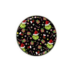 Grinch Pattern Hat Clip Ball Marker (4 Pack) by Valentinaart