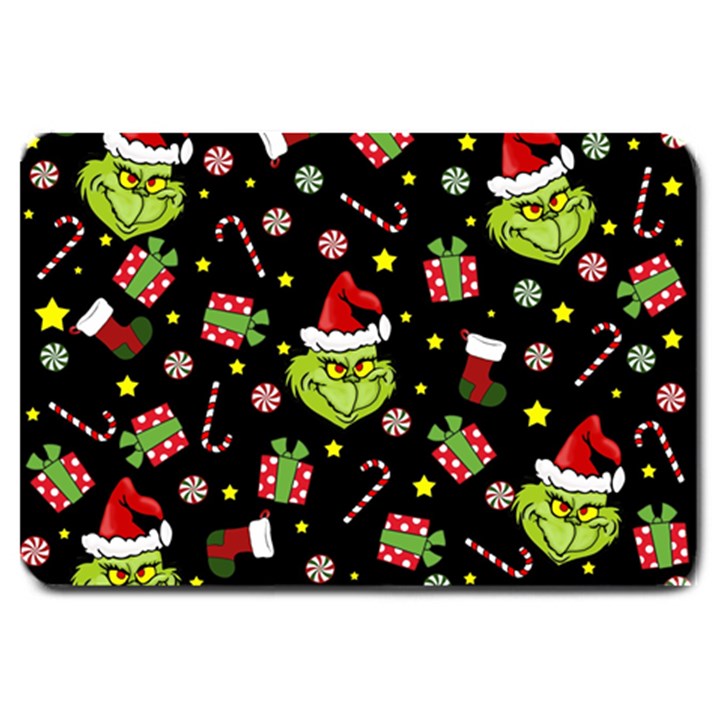 Grinch pattern Large Doormat 