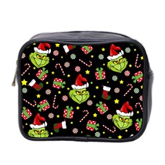 Grinch Pattern Mini Toiletries Bag 2-side by Valentinaart