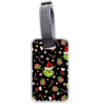 Grinch pattern Luggage Tags (Two Sides) Front