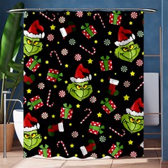 Grinch Pattern Shower Curtain 60  X 72  (medium)  by Valentinaart