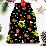 Grinch pattern Ornament (Bell) Front