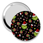 Grinch pattern 3  Handbag Mirrors Front