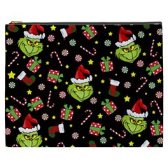 Grinch Pattern Cosmetic Bag (xxxl)  by Valentinaart