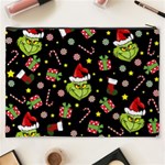 Grinch pattern Cosmetic Bag (XXXL)  Back