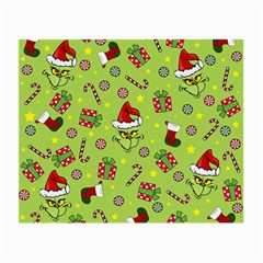 Grinch Pattern Small Glasses Cloth by Valentinaart