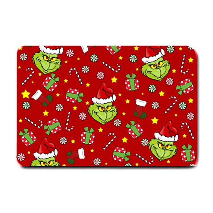 Grinch pattern Small Doormat 