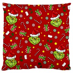 Grinch Pattern Standard Flano Cushion Case (two Sides) by Valentinaart