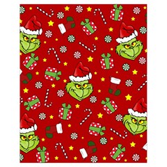 Grinch Pattern Drawstring Bag (small) by Valentinaart