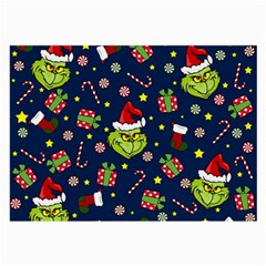 Grinch Pattern Large Glasses Cloth (2-side) by Valentinaart