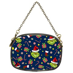 Grinch Pattern Chain Purses (two Sides)  by Valentinaart