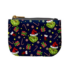 Grinch Pattern Mini Coin Purses by Valentinaart