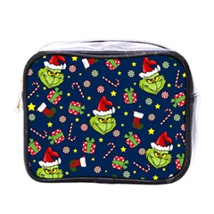 Grinch Pattern Mini Toiletries Bags by Valentinaart