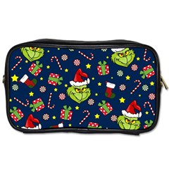 Grinch Pattern Toiletries Bags 2-side by Valentinaart