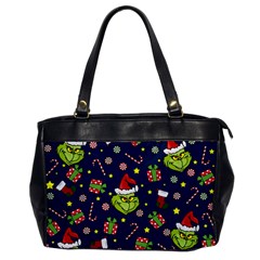 Grinch Pattern Office Handbags by Valentinaart