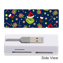 Grinch Pattern Memory Card Reader (stick)  by Valentinaart