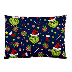 Grinch Pattern Pillow Case (two Sides) by Valentinaart