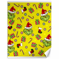 Grinch Pattern Canvas 18  X 24   by Valentinaart