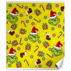 Grinch Pattern Canvas 20  X 24   by Valentinaart