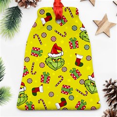 Grinch Pattern Ornament (bell) by Valentinaart