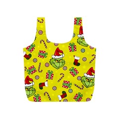 Grinch Pattern Full Print Recycle Bags (s)  by Valentinaart