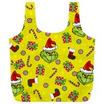 Grinch pattern Full Print Recycle Bags (L)  Front