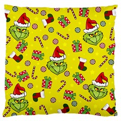 Grinch Pattern Standard Flano Cushion Case (two Sides) by Valentinaart