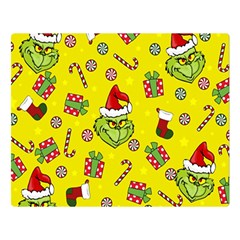 Grinch Pattern Double Sided Flano Blanket (large)  by Valentinaart