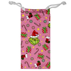 Grinch pattern Jewelry Bag