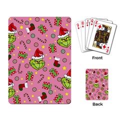 Grinch pattern Playing Card