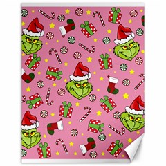 Grinch pattern Canvas 12  x 16  