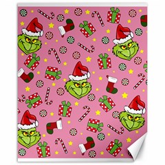 Grinch pattern Canvas 16  x 20  