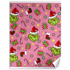 Grinch pattern Canvas 36  x 48  