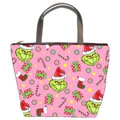 Grinch pattern Bucket Bags