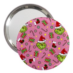 Grinch pattern 3  Handbag Mirrors