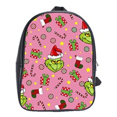 Grinch Pattern School Bag (xl)