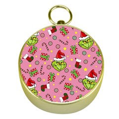 Grinch pattern Gold Compasses