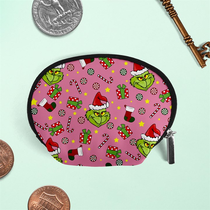 Grinch pattern Accessory Pouches (Small) 