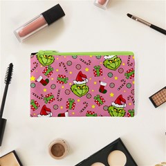 Grinch pattern Cosmetic Bag (XS)